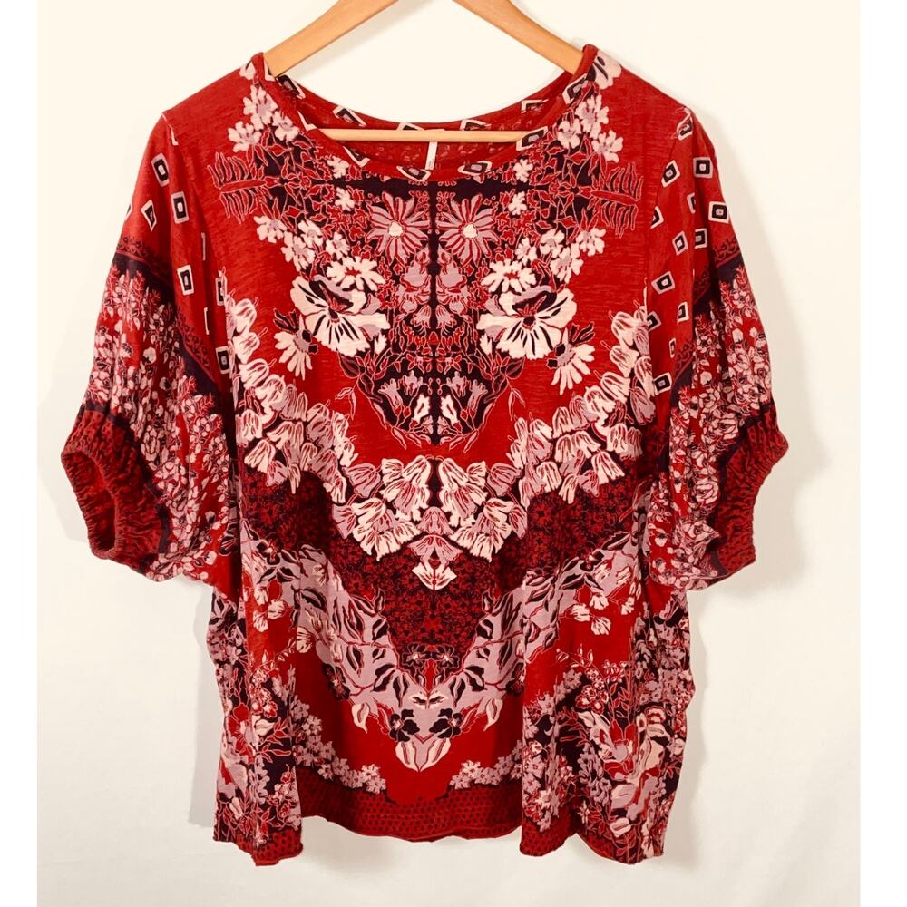Free People Luly Tee - 100% Cotton & Oversized Style - Women's Size S/P
